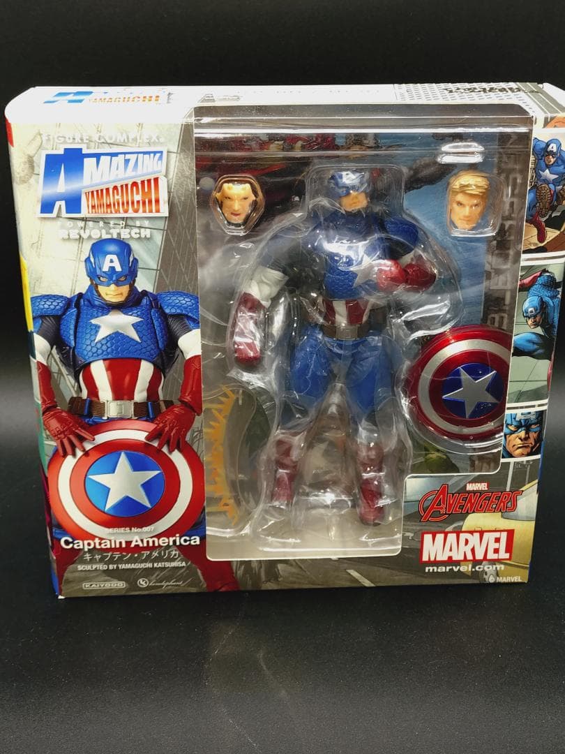 アメイジング・ヤマグチ 007 キャプテン・アメリカ　リボルテック　海洋堂
