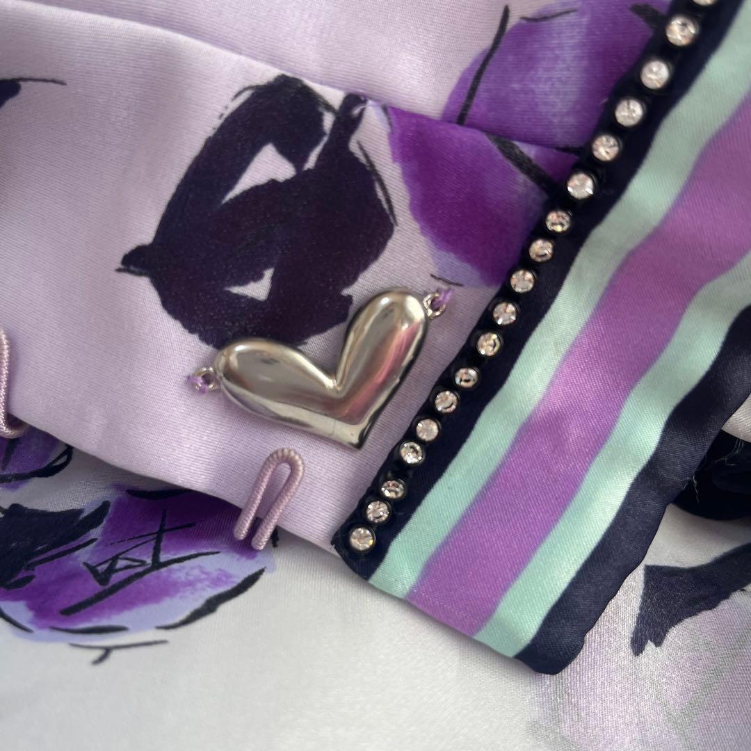 【希少】シェーナドゥーノ 神田うの カラードレス 花柄 紫 結婚式