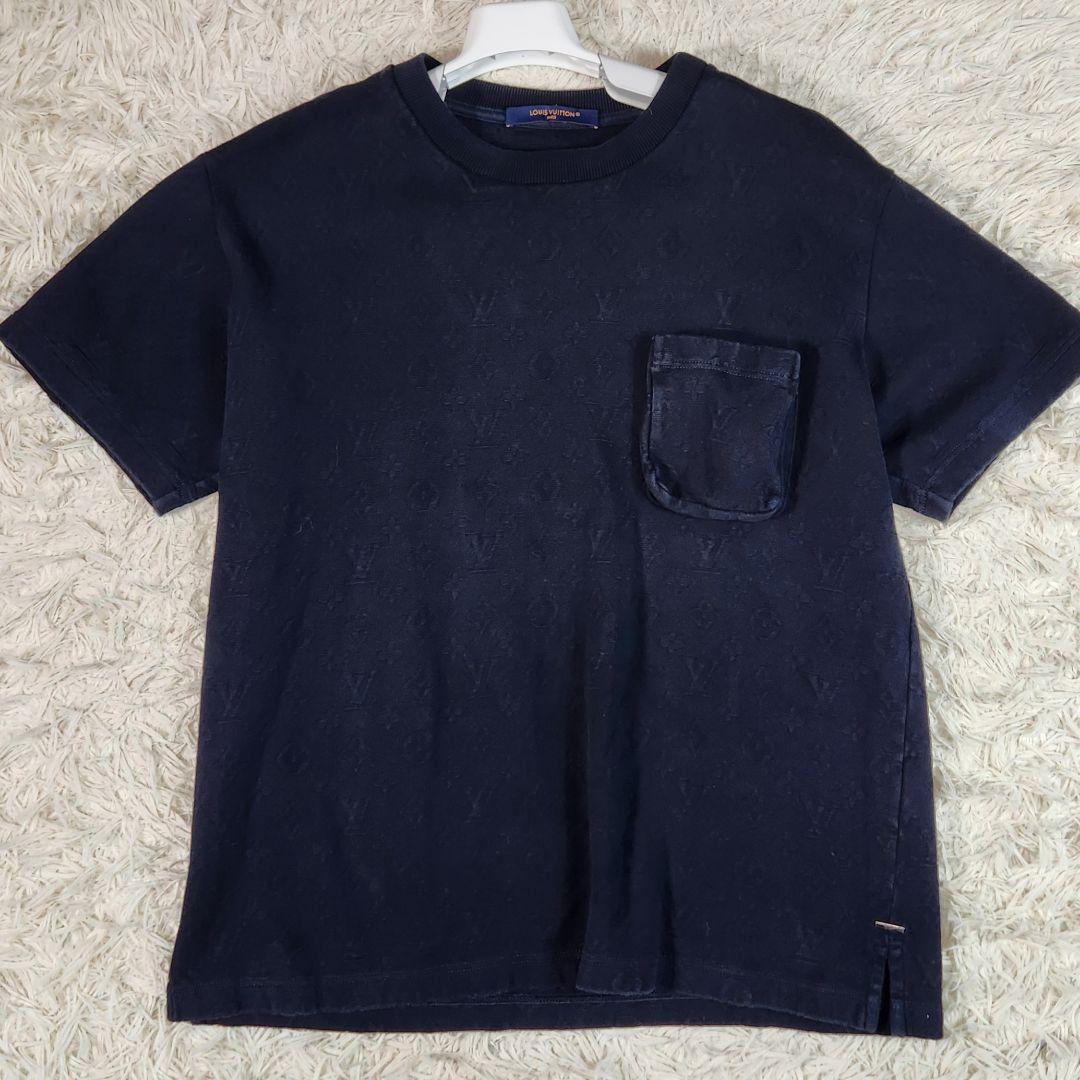 【美品】LOUIS VUITTON シグネチャー3DポケットモノグラムTシャツ