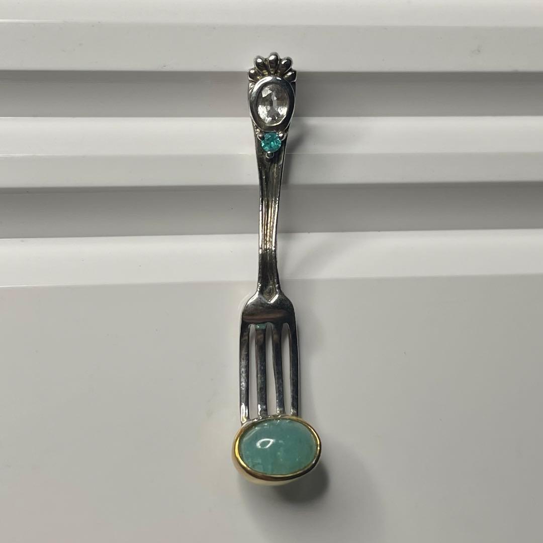 崙*玄様 【モチーフジュエリー】K18 SV925 パライバトルマリン　1.02