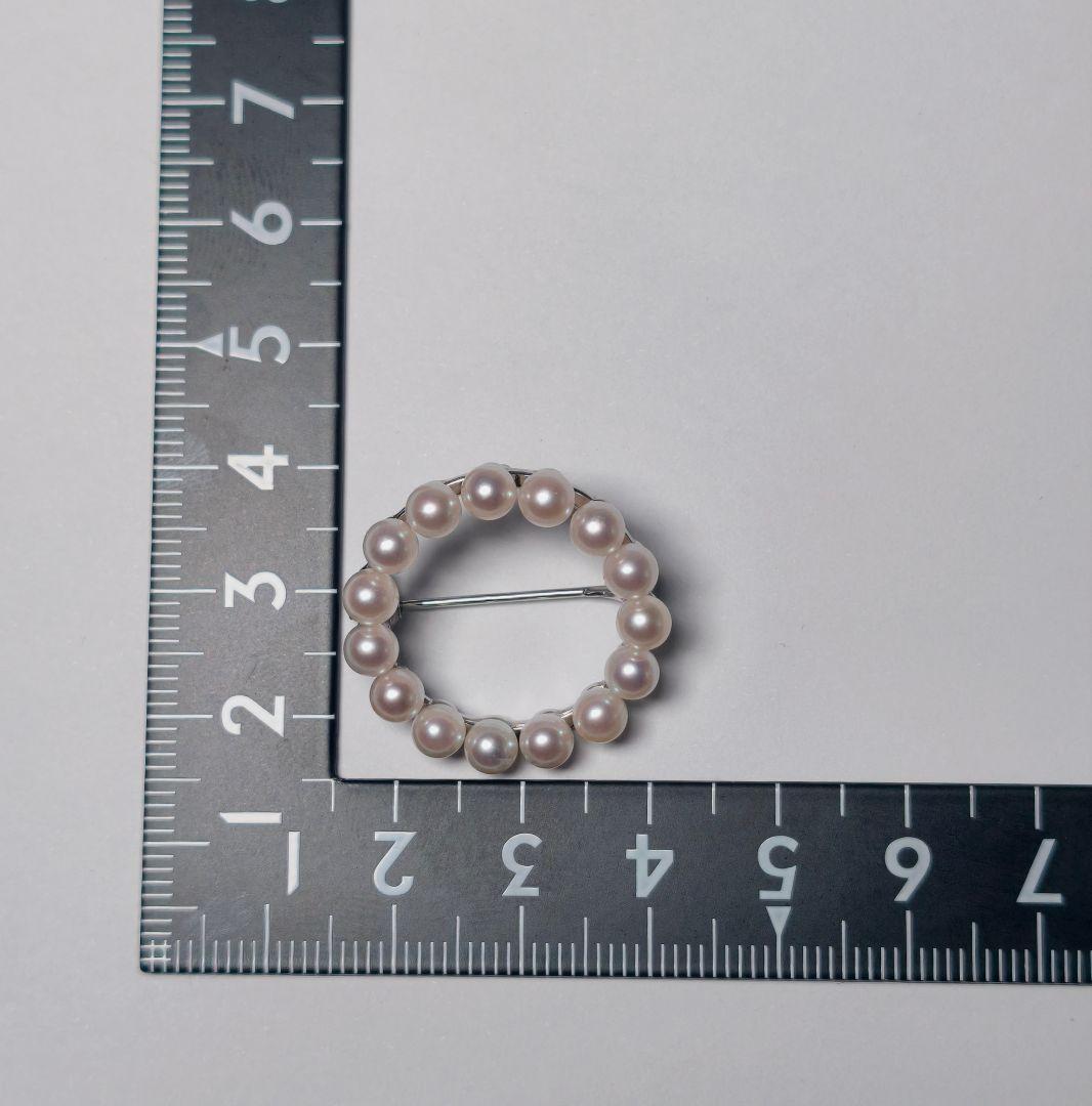 【極美品 最高級】ミキモト ブローチ パール サークル フォーマル 皇室御用達