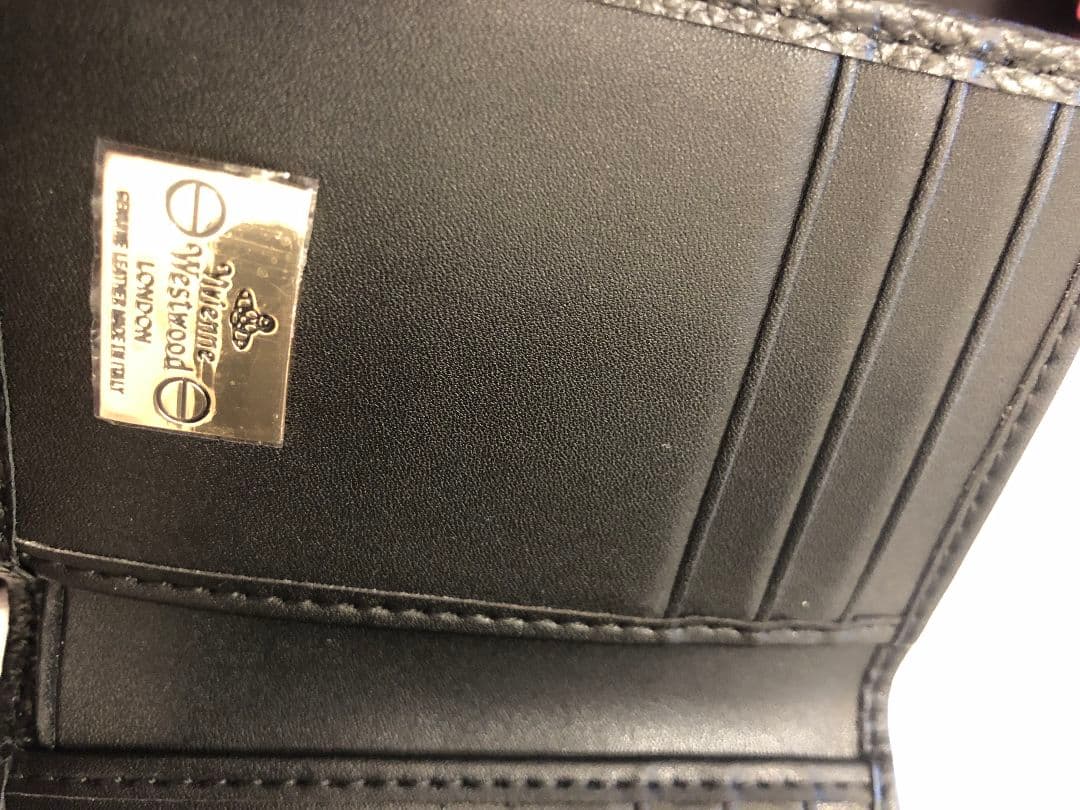 vivienne westwood 黒 三つ折り財布