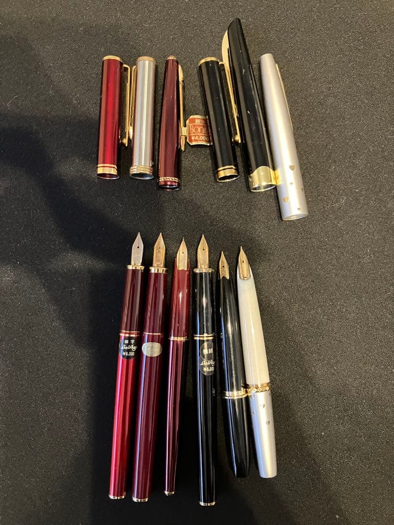 万年筆5本 ペン先K14x5 K18x1