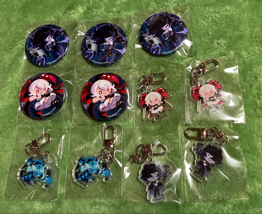 クッキーランキングダム、缶バッジ、キーホルダー