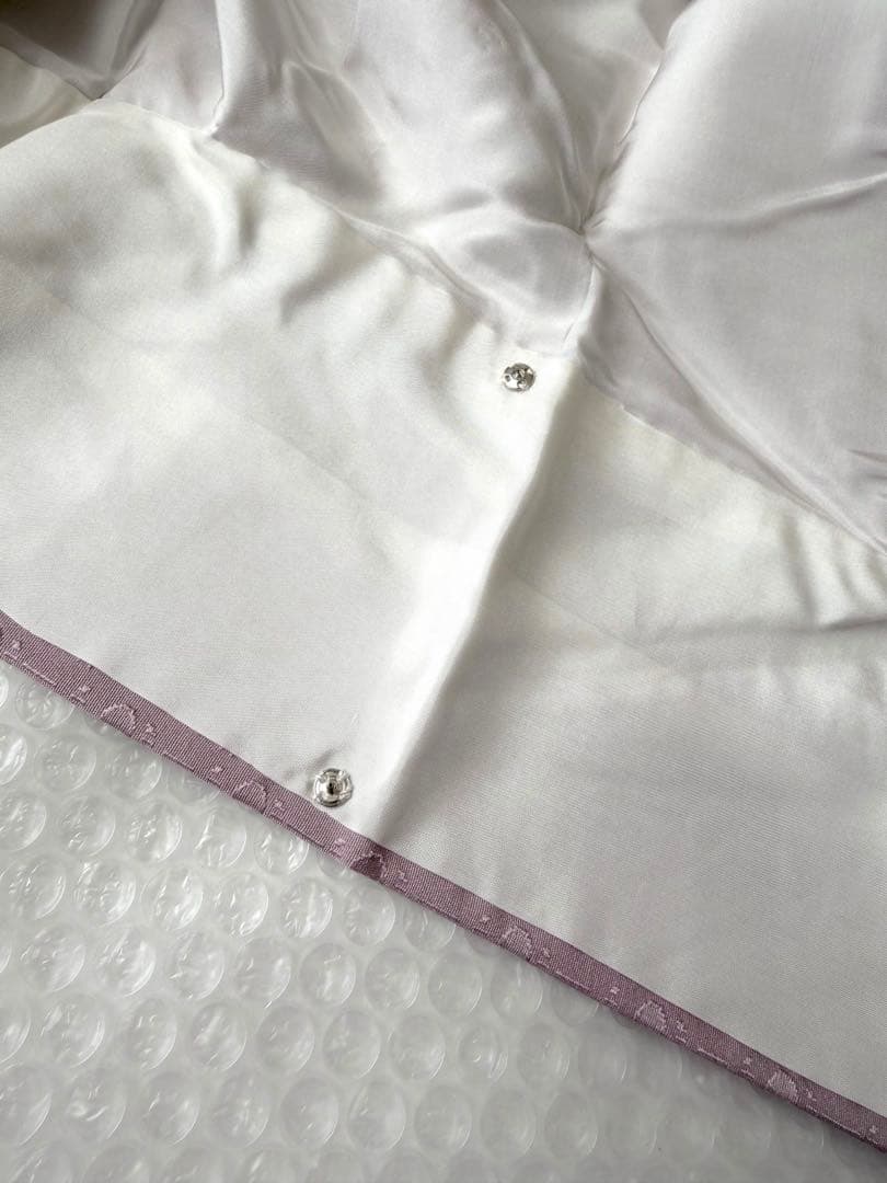 a16【特価】美品 抽象模様織り出し 一つ紋 正絹 色無地 裄 65.5