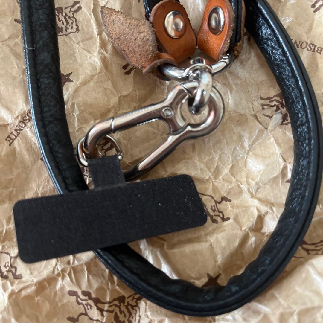 イルビゾンテ携帯ストラップ　ブラック2025年正規店購入