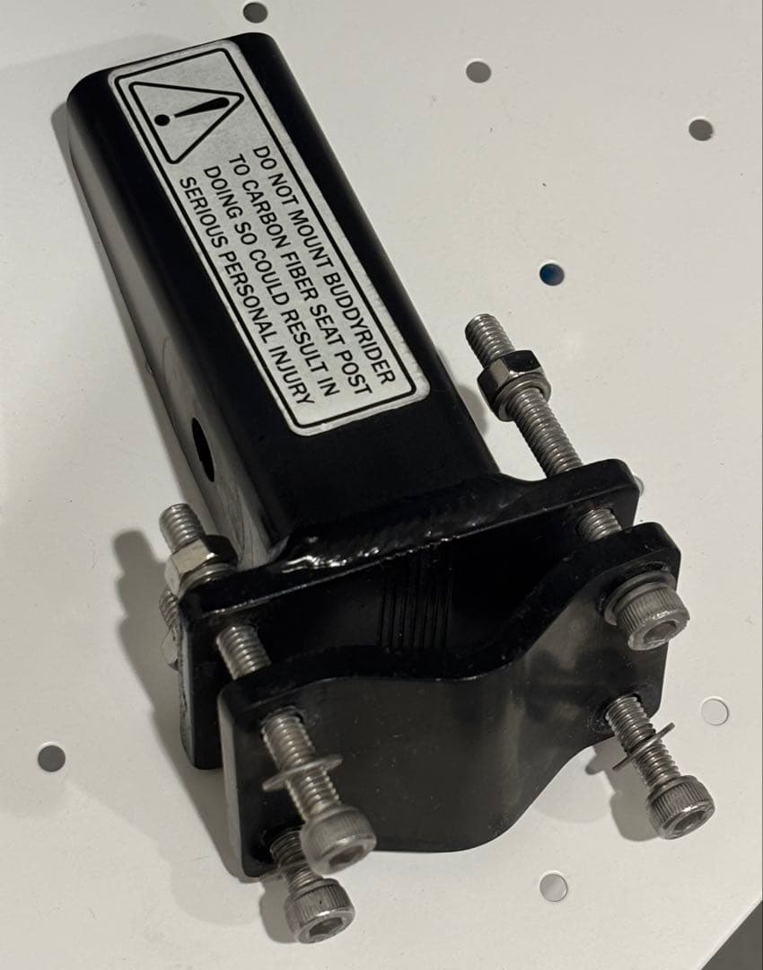 Buddyrider 犬用キャリア グレー 取り付け金具付き バディーライダー