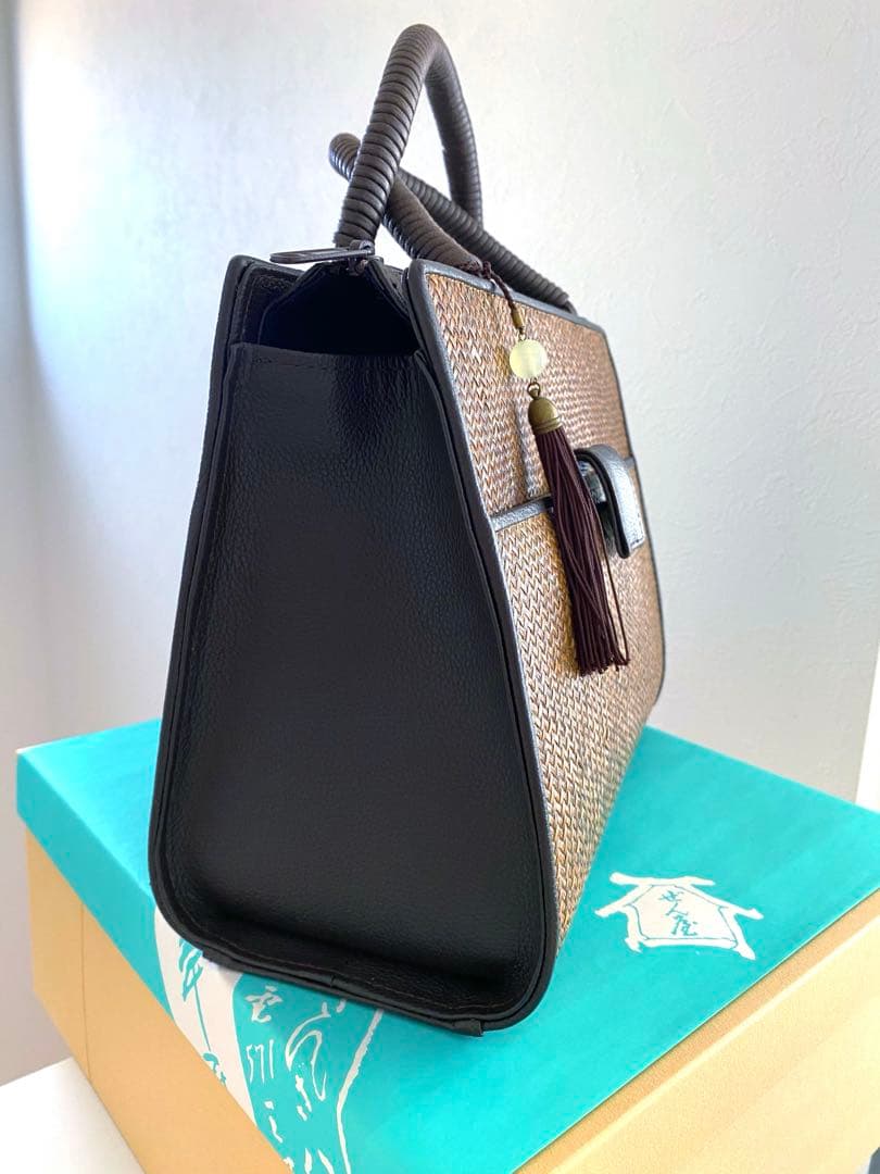 和装 バッグ 銀座 ぜん屋　レディース　着物　あじろ編み　籠バッグ