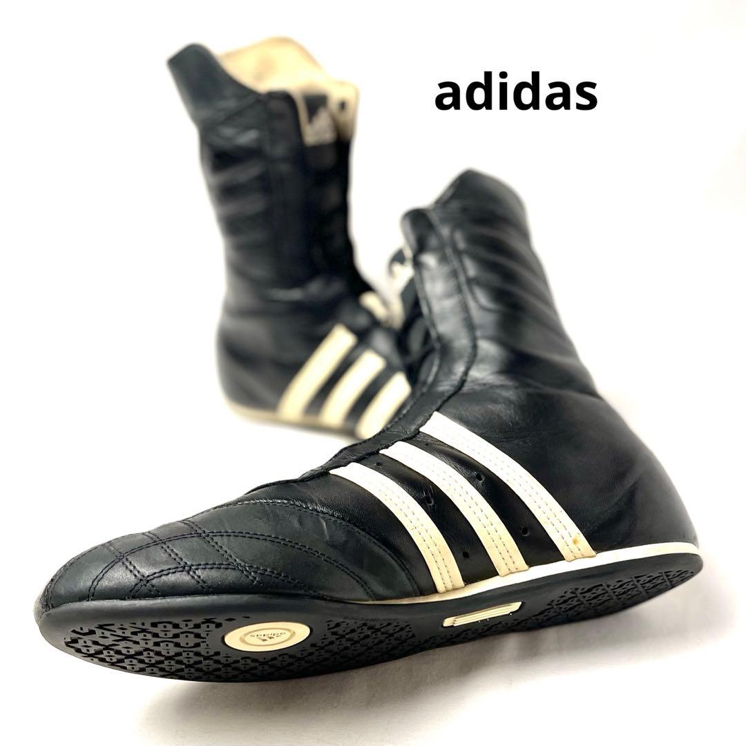 【希少】25.5cm adidas ボクシングシューズ レスリングシューズ