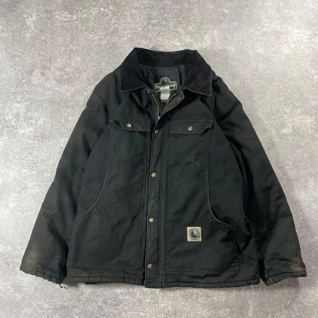 Berne Apparel ワークジャケット ダック地 フェード ブラック