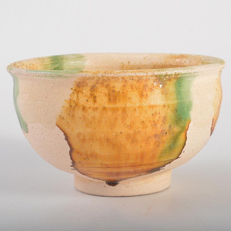 中国　唐三彩　盃　時代箱付　D　R6759