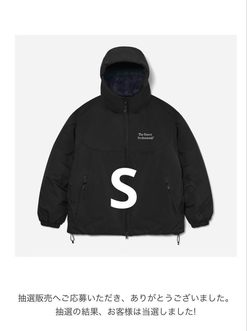 ジャケット・アウター ENNOY PADDED NYLON HOODIE (BLACK) S