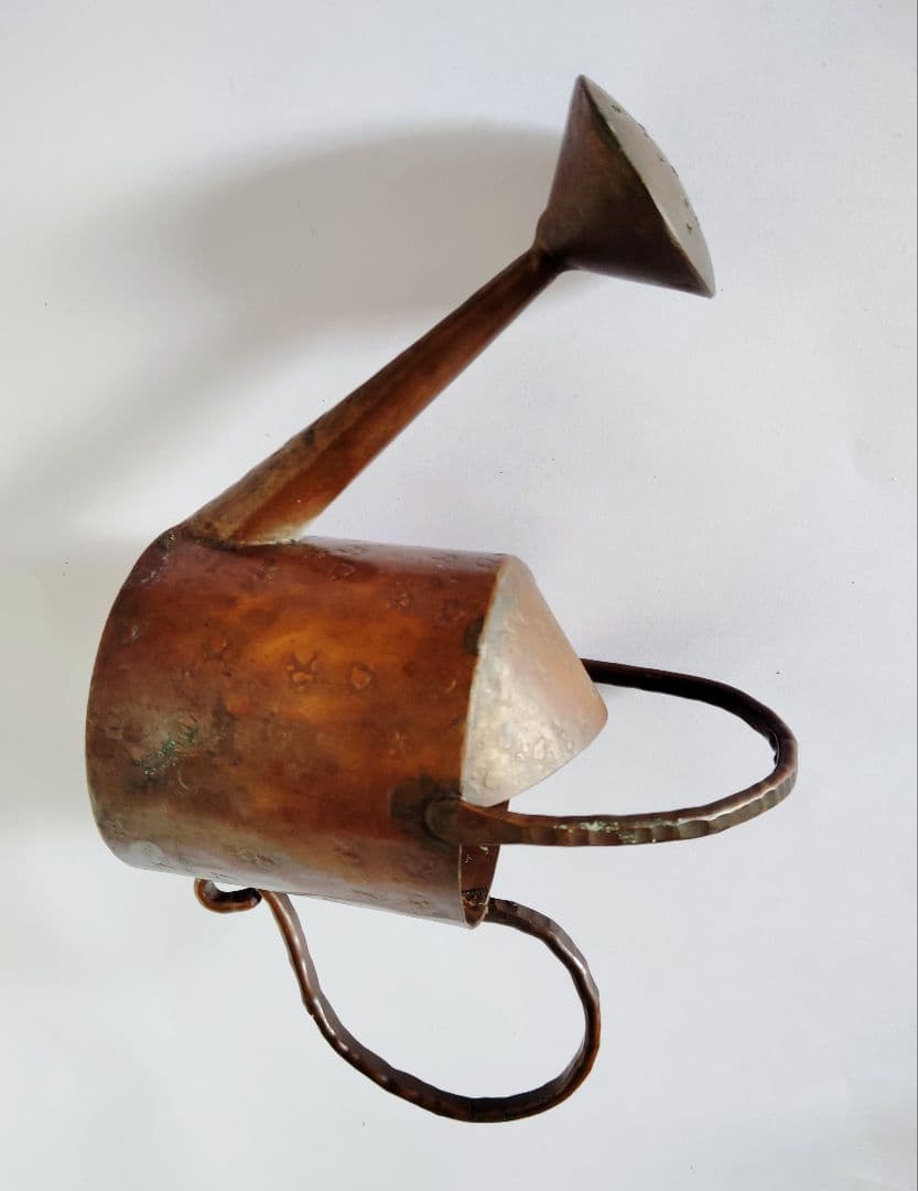 超珍品1930年代アンティーク銅製ミニ水差し　オマケにミニトルコ式コーヒーポット