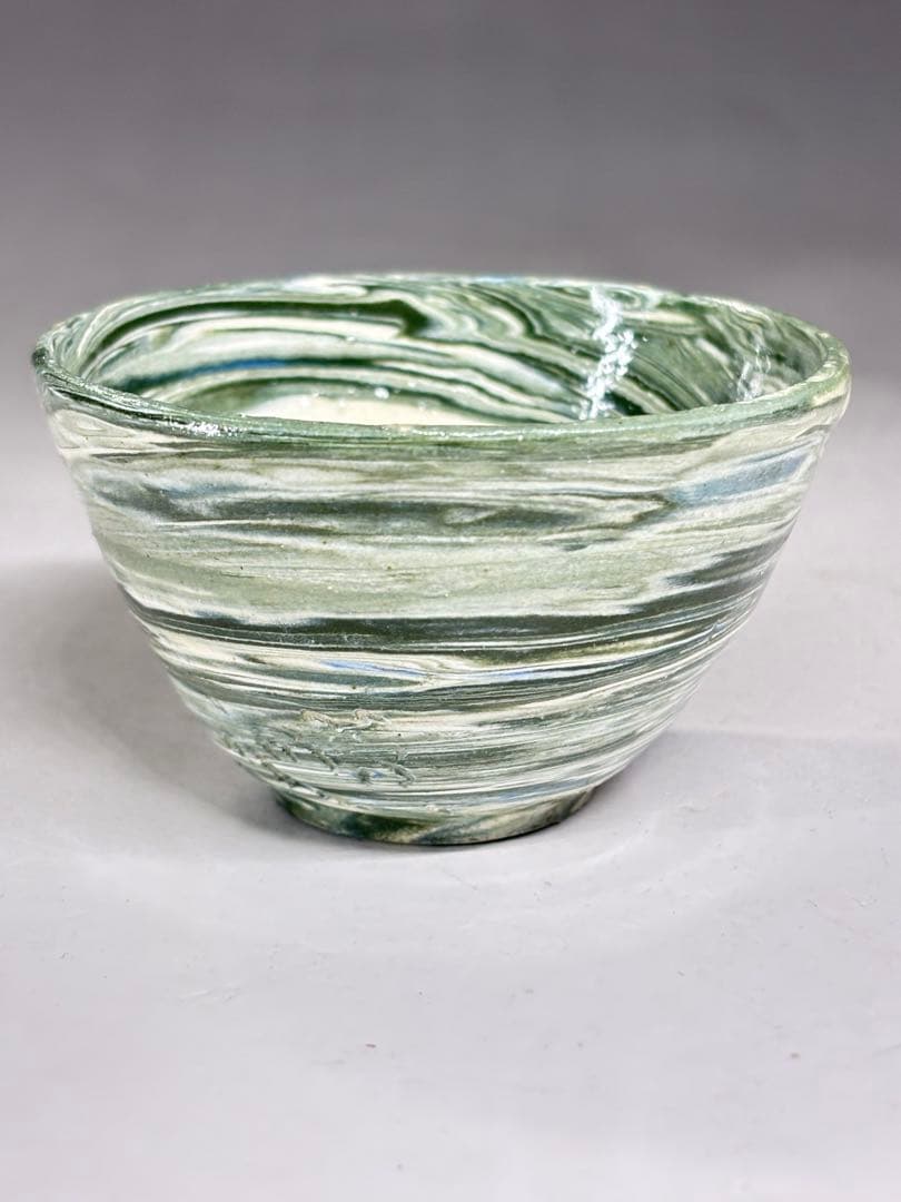 人間国宝『松井康成』造 練上酒呑 共箱 ぐい呑 盃 酒器 酒杯 本物保証