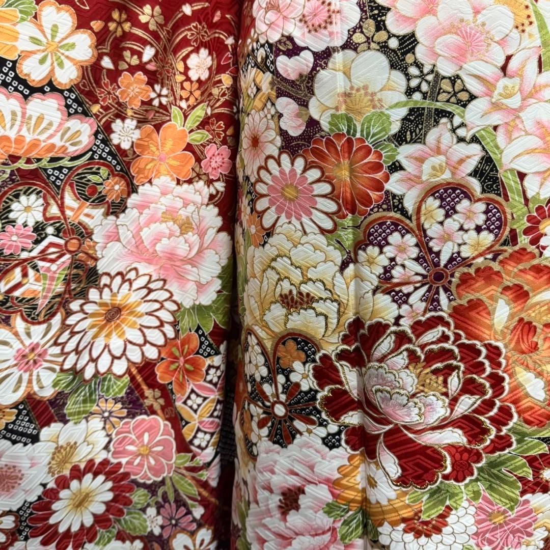 美品　古典　地紋　金彩　刺繍　逸品　フルセット　振袖　振り袖