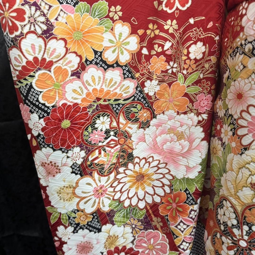 美品　古典　地紋　金彩　刺繍　逸品　フルセット　振袖　振り袖