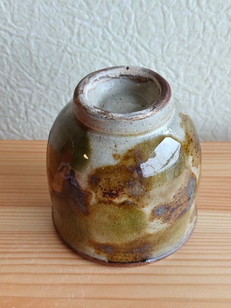 金城次郎　壺屋時代　点打　湯呑　民芸　やちむん