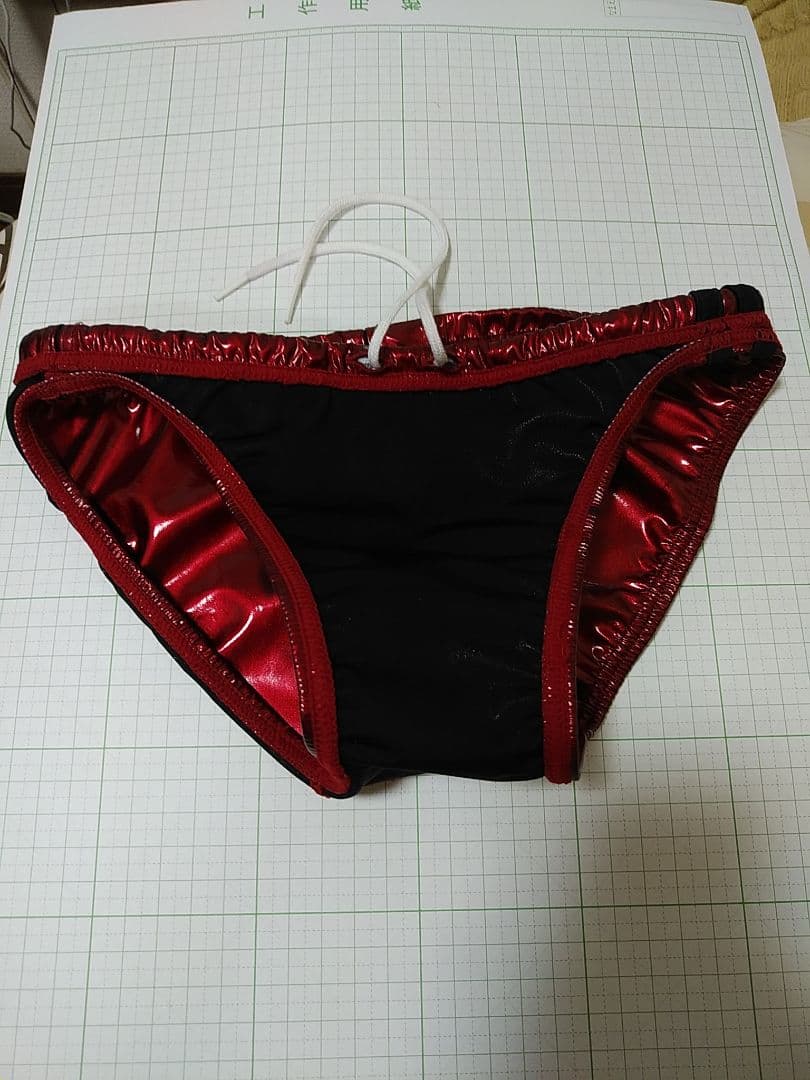 AQUX 競パン 競泳水着 ポロパンエナメル風光沢仕上げ　Mサイズ　アックス