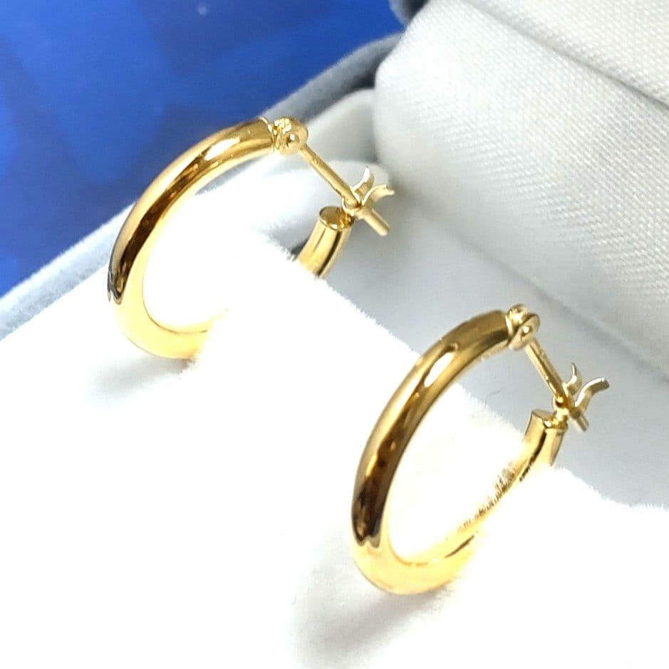 新年特価⭐️新品⭐️k18フープピアス⭐️直径15㎜