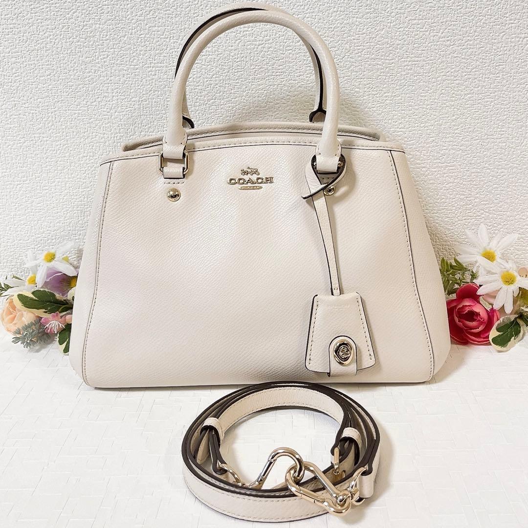 【美品】COACH コーチ ショルダーバッグ 2WAY ハンドバッグ キーリング