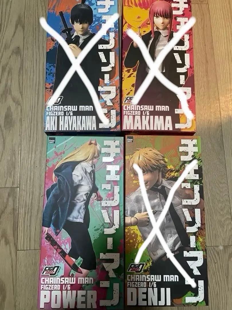 チェンソーマン Threezero フィグゼロ　デンジ、パワー、アキ、マキマ