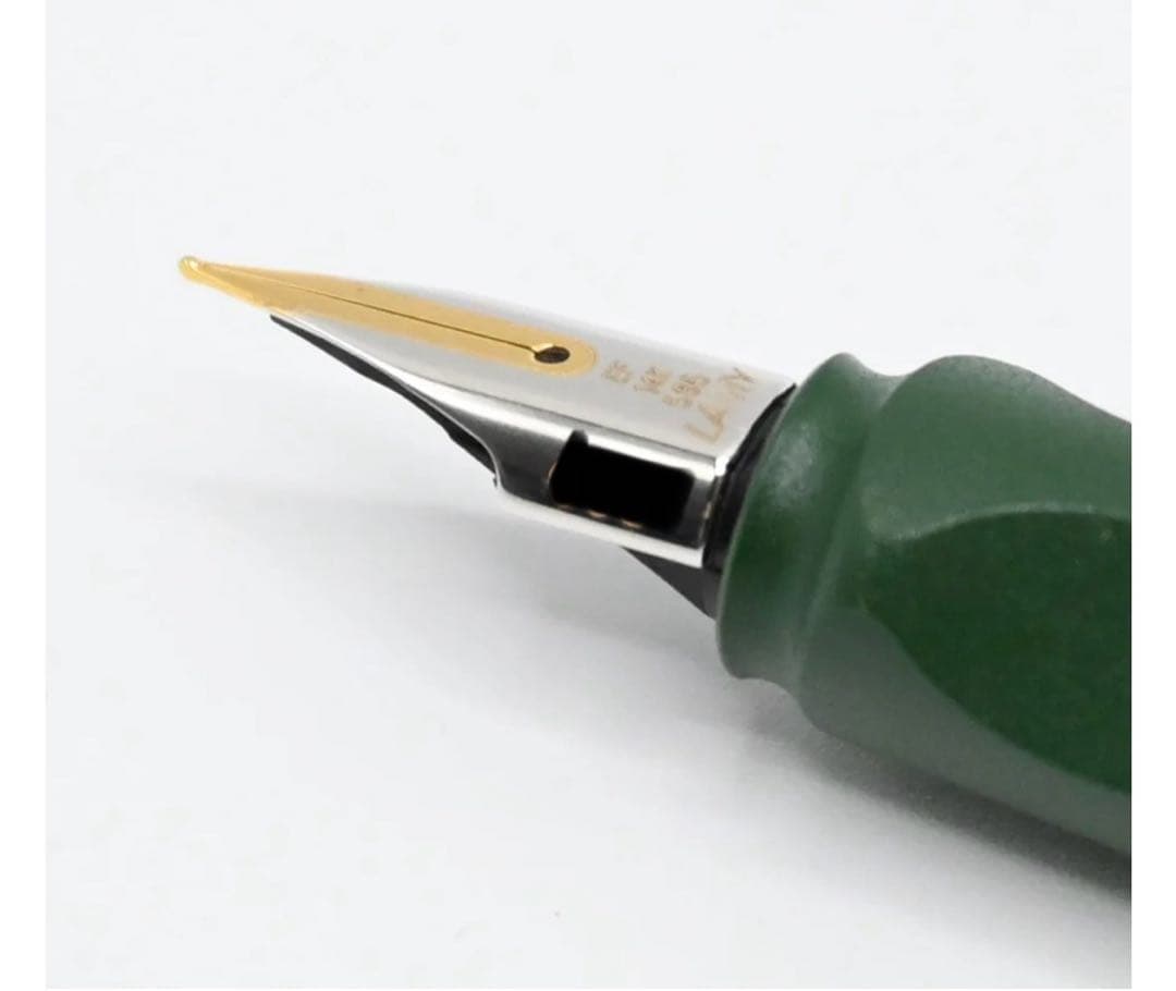 【440本限定】LAMY サファリフィールドグリーンゴールドクリップ 14金ニブ