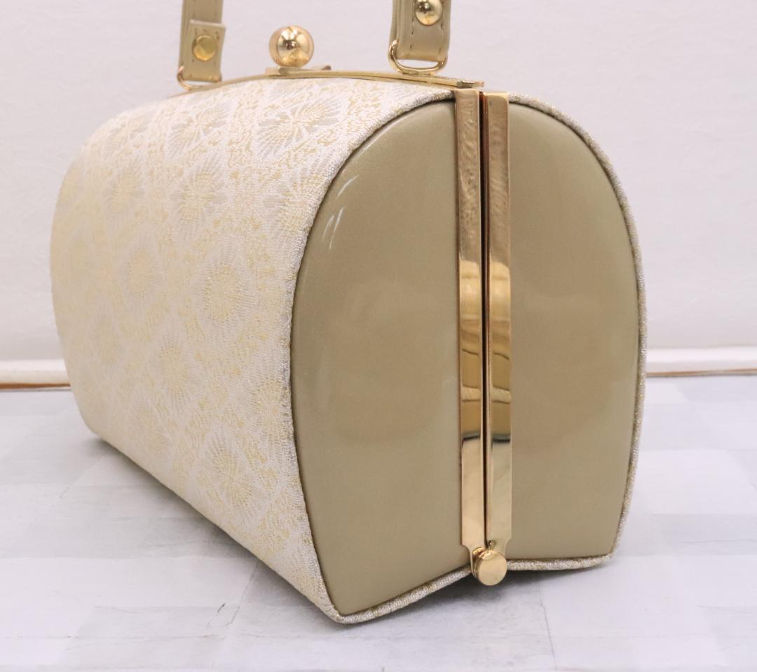 ◇未使用 和装バッグ 草履セット ゴールド系カラー 着物 小物
