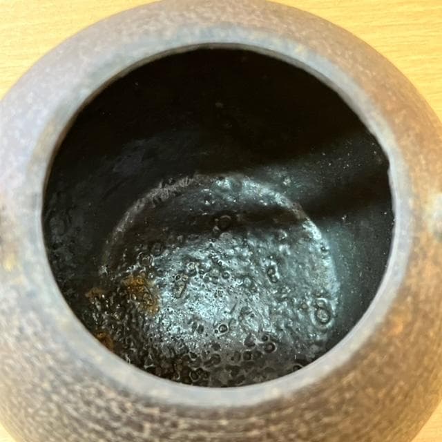 ●鈴木盛久　日の丸形小鉄瓶