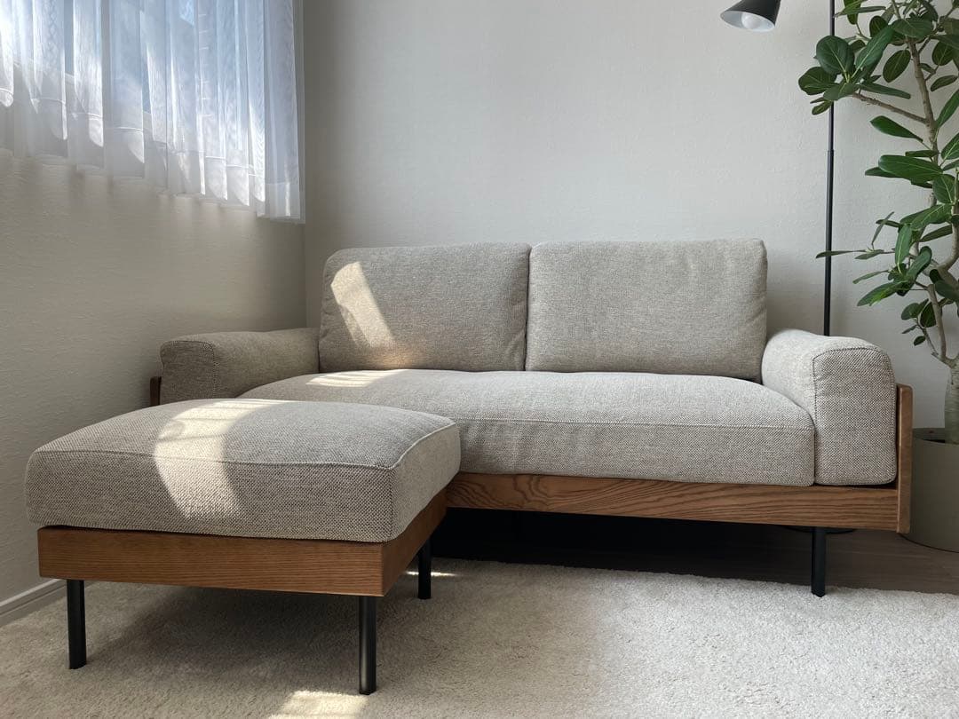 【即納】unico TREL(トレル)カバーリング オットマン