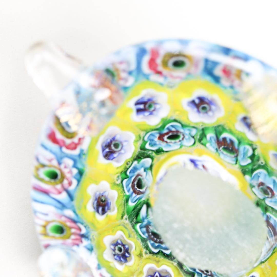 ベネチアンガラス Murano Glass ミルフィオリ カメ ペーパーウエイト