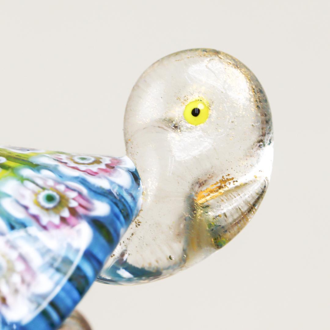 ベネチアンガラス Murano Glass ミルフィオリ カメ ペーパーウエイト