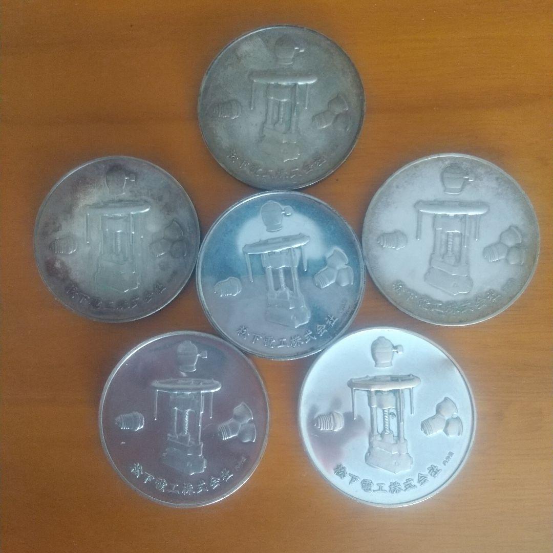 純銀製？1968年 松下電工株式会社 創業50周年記念メダル 松下幸之助