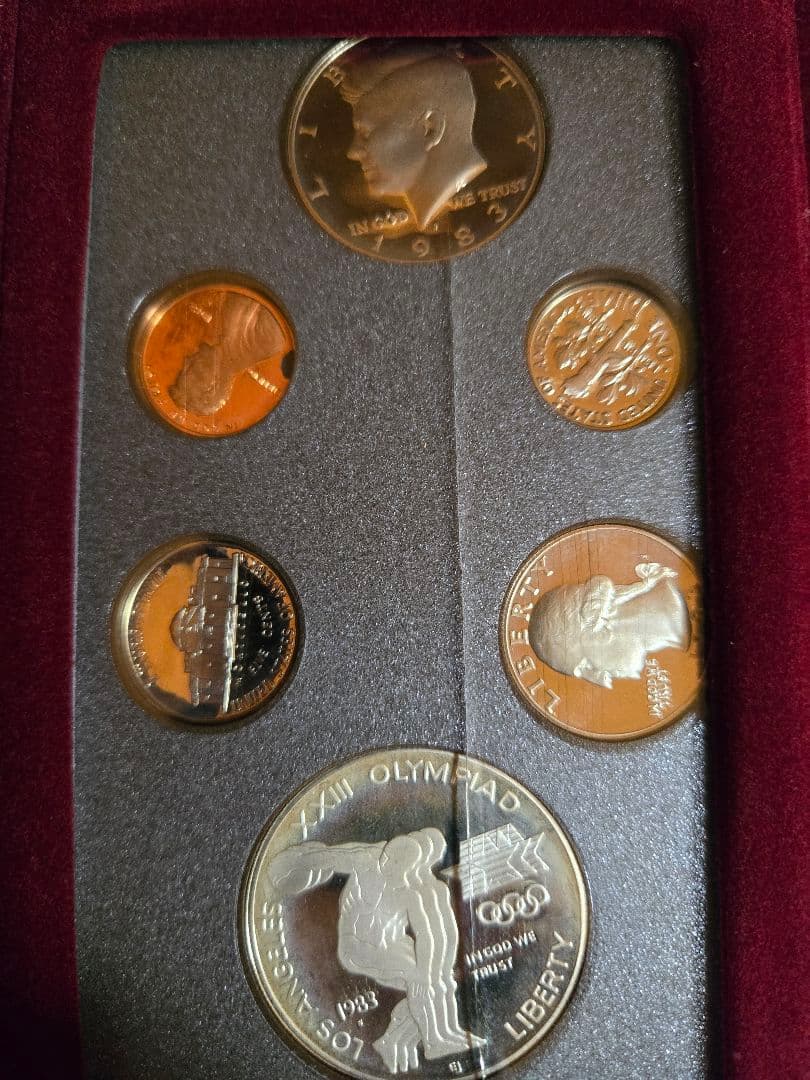 1983 アメリカ合衆国セット ロサンゼルスオリンピック 銀貨 SV900