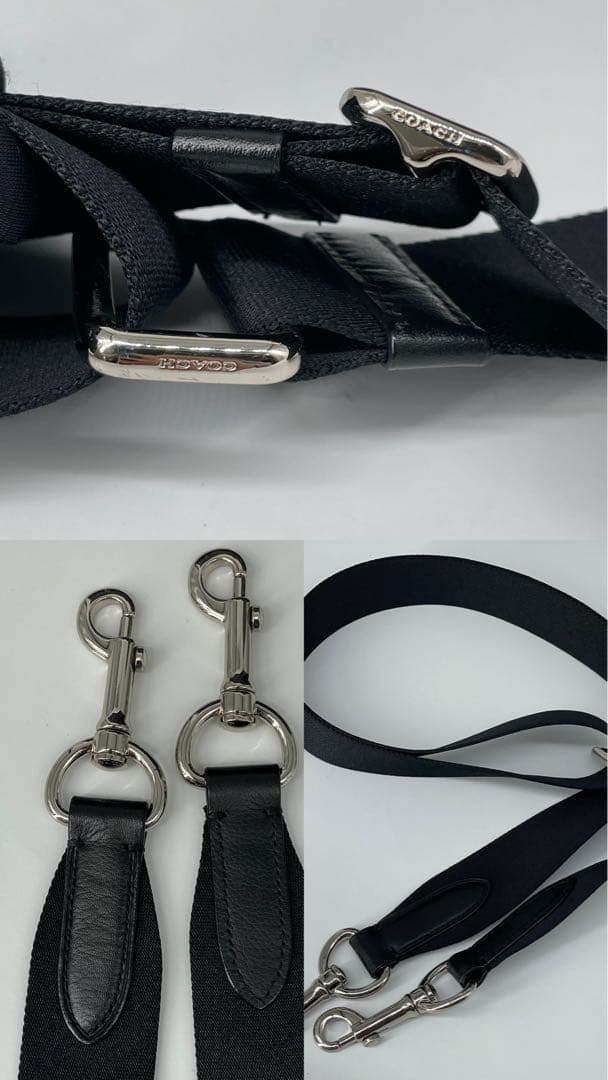 COACH コーチ ビジネスバッグ トートバック2way A4 ブラックネイビー