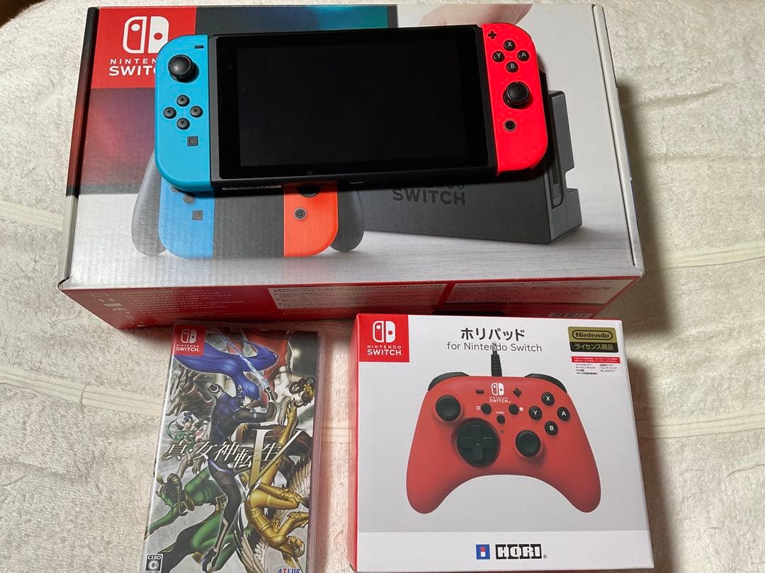 Nintendo Switch 本体 ネオンブルー・レッド オマケ付き