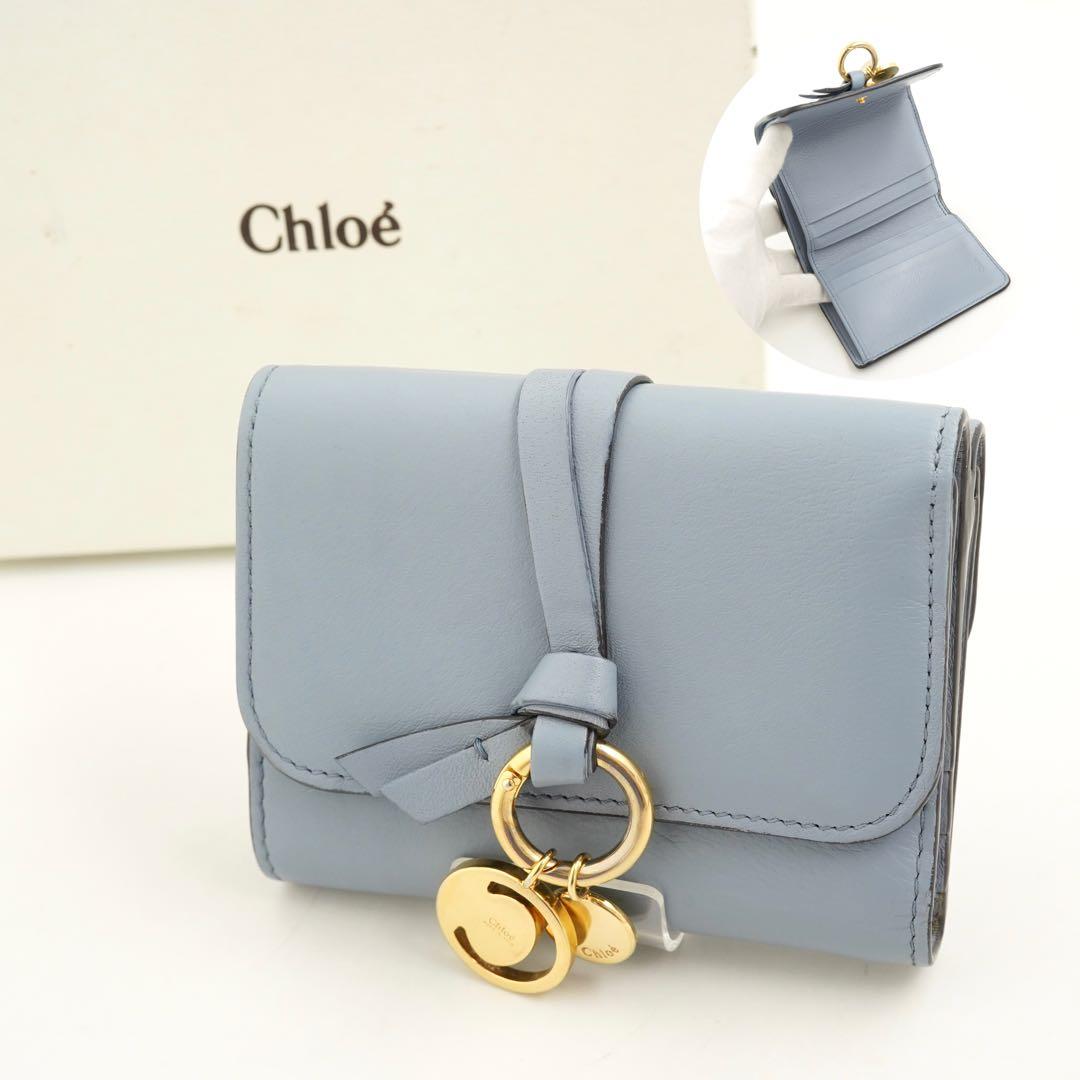 ✨極上美品✨　Chloe クロエ　三つ折り　アルファベット　Cチャーム