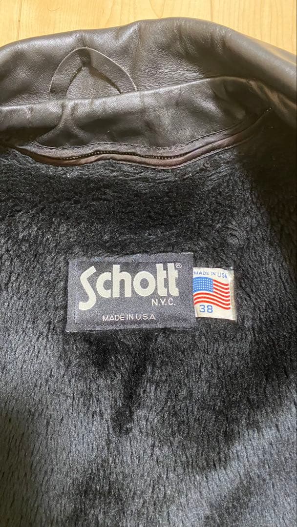 Schott シングルライダースジャケット AT101 サイズ38
