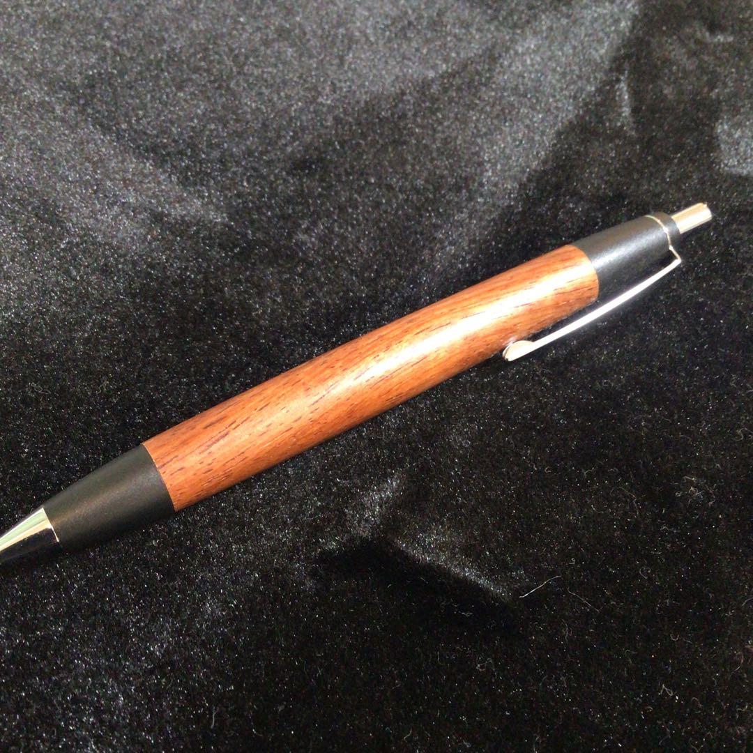 野原工芸　花梨　シルバー　ボールペン　スタンダード