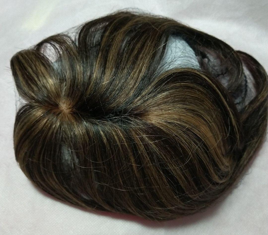 新品未使用 人毛 ブラウン系トップピース ギンカウィンカ ドレスドヘア