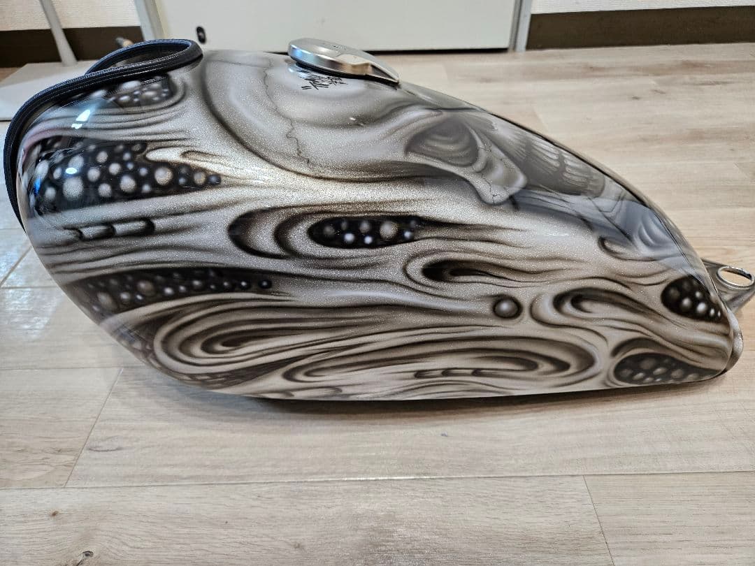 SR400/SR500 純正タンク カスタムペイント スカル