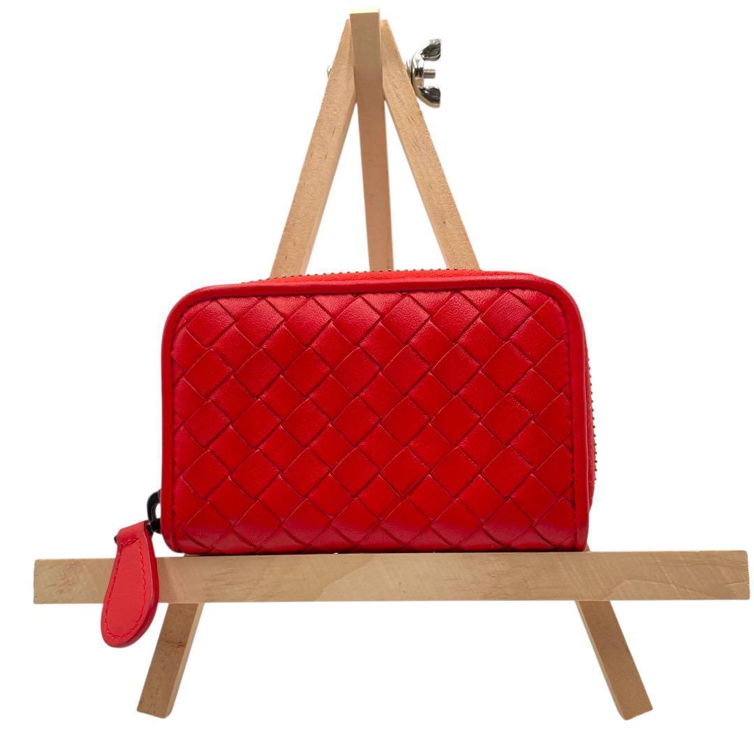 美品✨ BOTTEGA VENETA ケースイントレチャート オレンジ