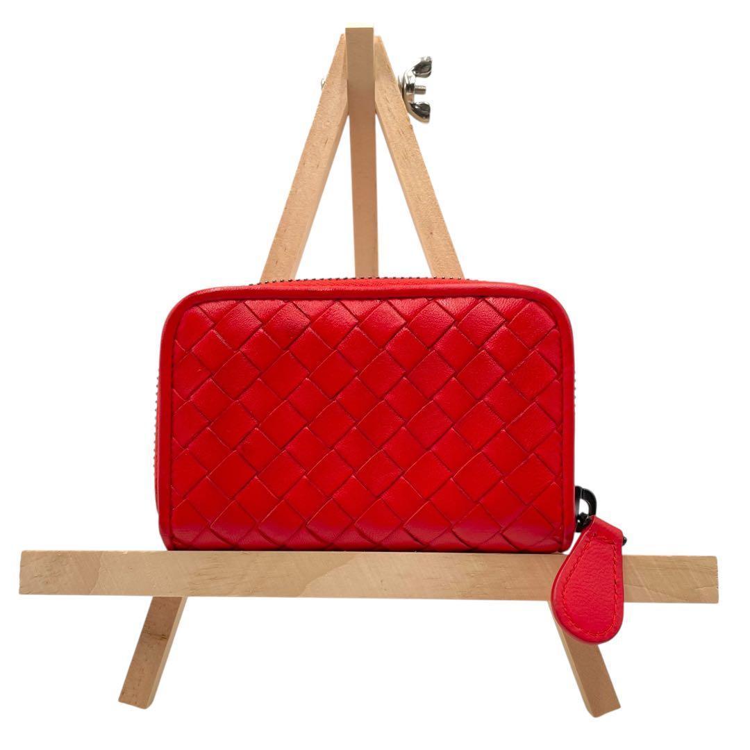 美品✨ BOTTEGA VENETA ケースイントレチャート オレンジ