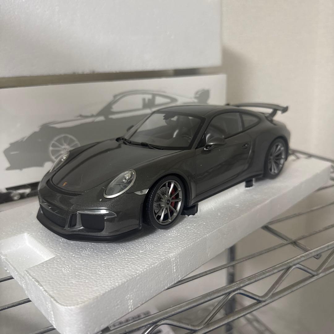 絶版　希少　1/18 ミニチャンプス　ポルシェ 911 GT3 グレー