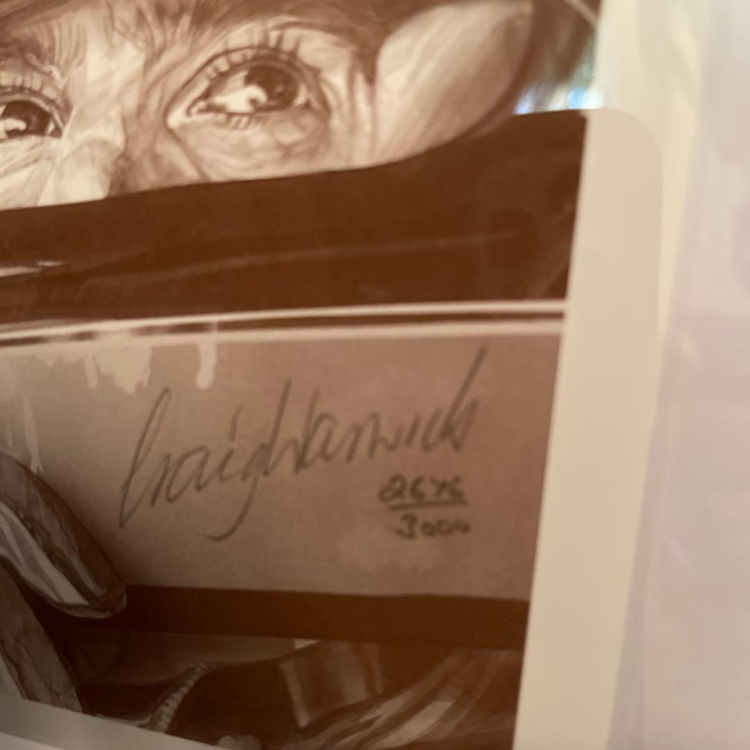 アイルトン・セナ　クレイグ・ワーウィック絵画　リトグラフ　新品