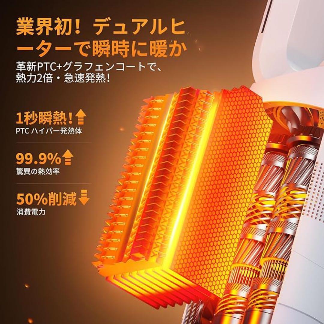 暖房・冷房・空気清浄が一台で可能なセラミックファンヒーター　タワーファン