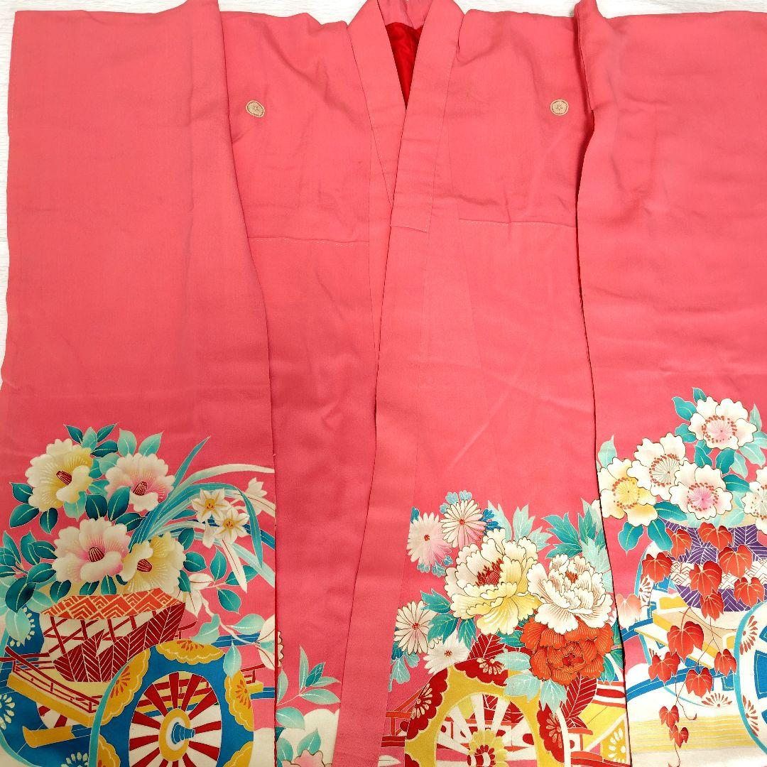 七五三　７歳　お祝い　アンティーク着物　大正ロマン