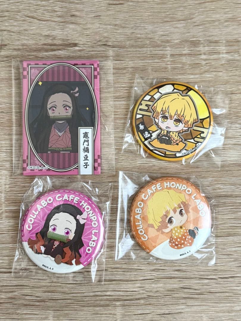 鬼滅の刃 缶バッジ 禰豆子 善逸