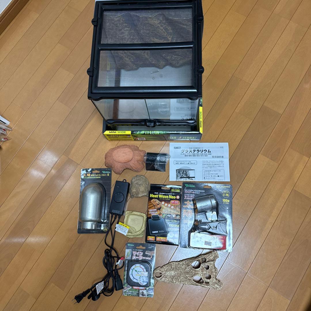 グラステラリウム 3030新品未使用飼育ケージセット　美品