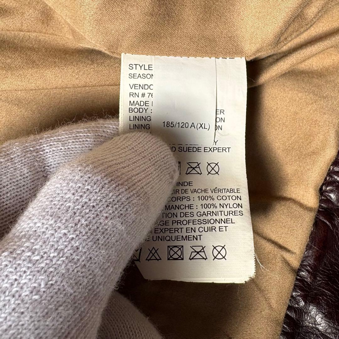 TIMBERLAND ティンバーランド ブラウン 牛革 レザージャケット XL