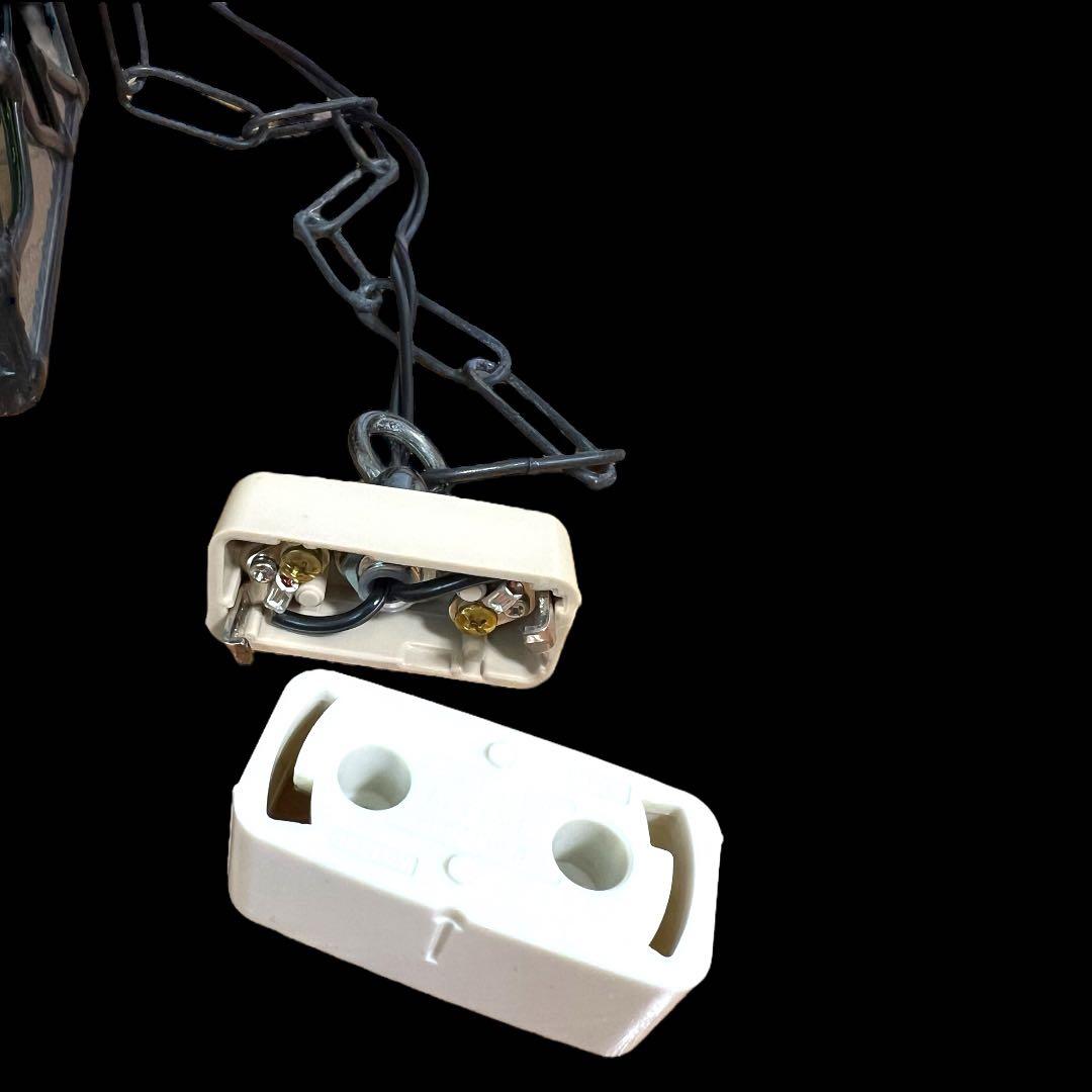 鸛《美品》アンティーク雑貨 昭和レトロ ステンドグラス 薔薇 ペンダントライト